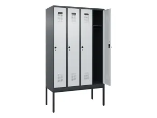 locker,HxBxD 2120x1200x500mm,4vak,vak B 300mm,draaigrendel - 1