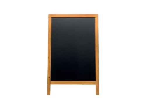 Stoepbord Securit 550x850x30mm teak hout