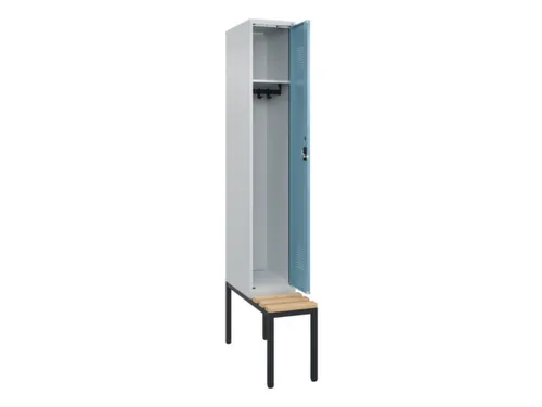 locker met bank,HxBxD 2120x300x815mm,1vak,vak B 300mm,cilinderslot