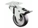 Roulette Pivotante Double Blocage Force 70Kg Platine De Fixation
