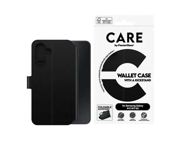 PanzerGlass CARE by Wallet Case w. Kickstand Samsung Galaxy M17