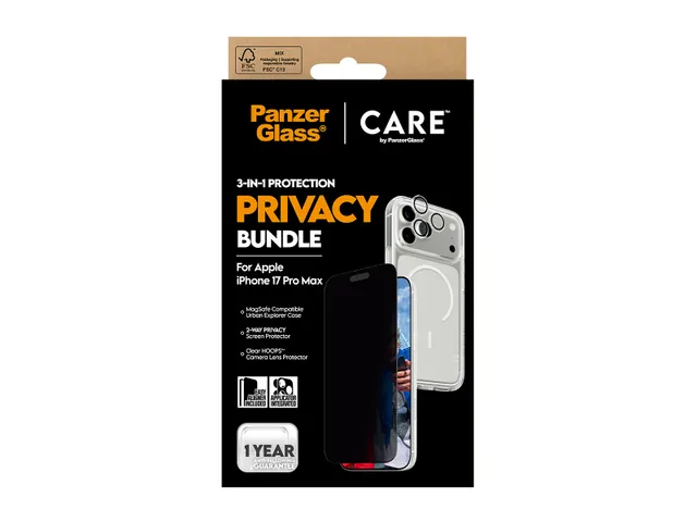 PanzerGlass | CARE by 3-in-1 Flagship Privacy Bundle iPhone 17 P