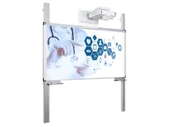 Projectiebord 126x231cm 16:9 kolom mat wit Extraflat finger touch