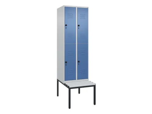 Dubbeldekse dekenkist,HxBxD 2120x600x815mm,2x2vak.,vak B 300mm