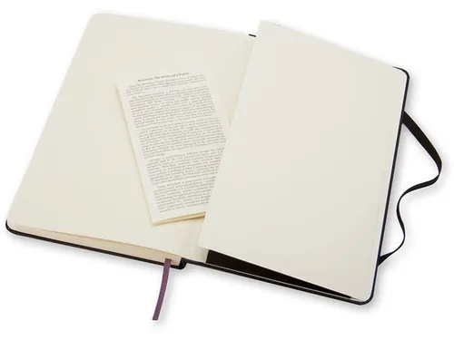 Notitieboek Moleskine pocket 90x140mm lijn hard cover zwart