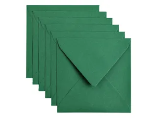 Envelop Papicolor 140x140mm Dennengroen Gegomd - 1