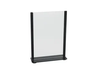 Kaarthouder Europel zwart metaal met acryl bord A5 - 10