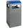 afvalbak,v. buiten,40l,HxBxD 815x350x350mm,legbord,romp staal RAL7016