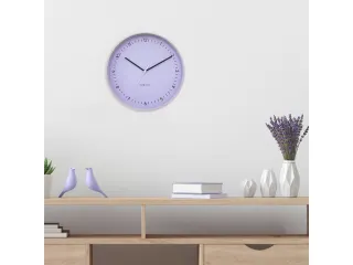 Wandklok NeXtime Berlin L 40cm lavendel aluminium - 5