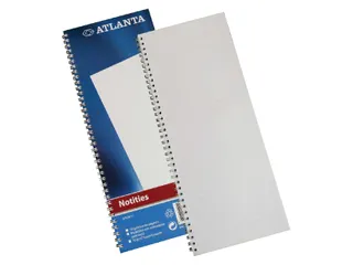 Notitieboek Djois Atlanta enkelvoudig 330x135mm 100 bladzijdes blauw - 1