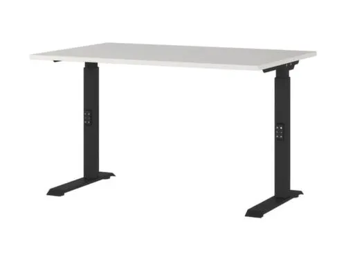 In hoogte verstelbaar bureau,HxBxD 680-910x1200x800mm,blad lichtgrijs