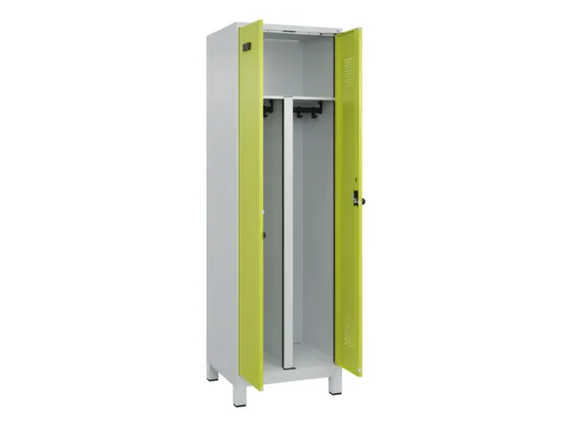 PBM-locker,HxBxD 1950x600x500mm,2vak,vak B 300mm,draaigrendel