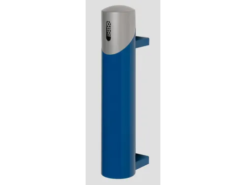 Wandasbak 1.4 liter 510x100mm Ral5010 Blauw Zilverkleurig