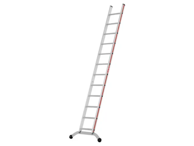 échelle d'appui à un côté 12marches renforcées lisse L 3 22m alu