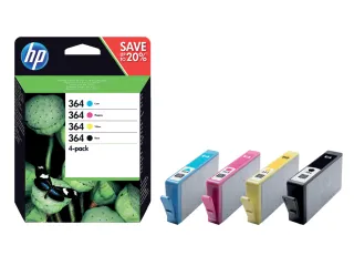 HP 364 N9J73AE Inktcartridge Zwart + 3 Kleuren Voordeelset - 2