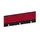 baliepaneel,v. bureau,aanbouw achter,B 1400mm,CC-zwart,BN4011-rood
