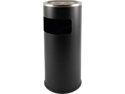 Asbak met Afvalbak AT500 Zwart 11 Liter