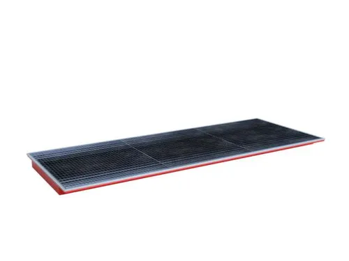 ophangbak,opvangvol. 200l,HxBxD 110x3250x1265/915mm,m. PE-element