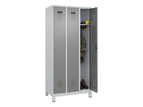 locker,HxBxD 1950x900x500mm,3vak,vak B 300mm,cil.-slot,voeten