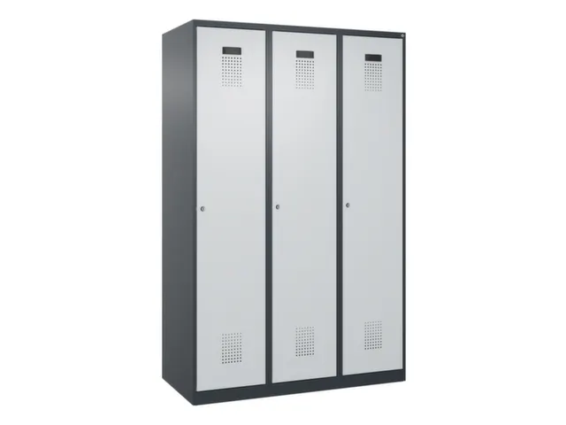 locker voor scheiding van kleding,HxBxD 1850x1200x500mm,3vak