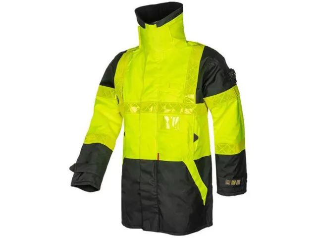 Mullion 1MJB parka, geel/marineblauw, maat XL, per stuk