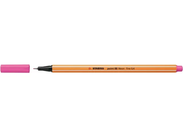 Fineliner STABILO Point 88 /056 Fin rose fluo