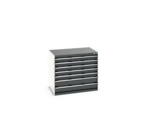ladekast 900x1050x750mm 7laden zware lasten RAL7035 front RAL7016 - 7
