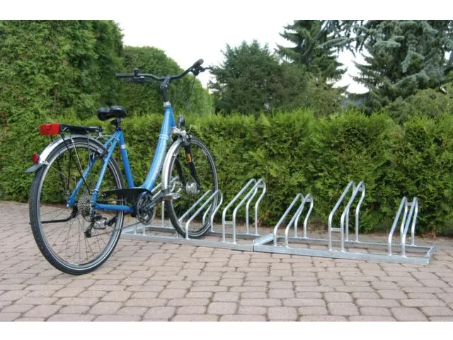 Support Cycles galvanisé double face long. 1050mm 2X3Places soudées
