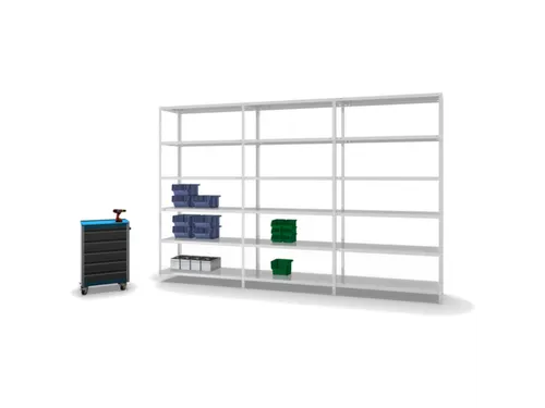 magazijnstelling,grondveld,HxBxD 2500x1300x500mm,vaklast 200kg