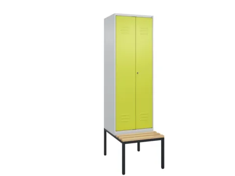 locker voor scheiding van kleding,HxBxD 2120x600x815mm,2vak