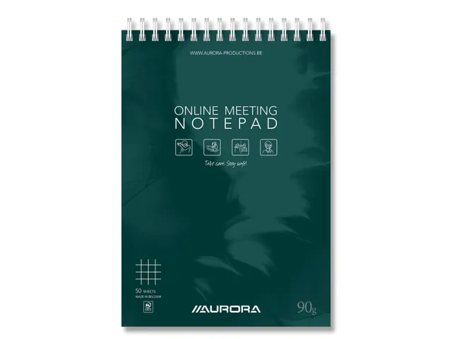 Mano Online Meeting Notepad, ft A5, geruit 5 mm