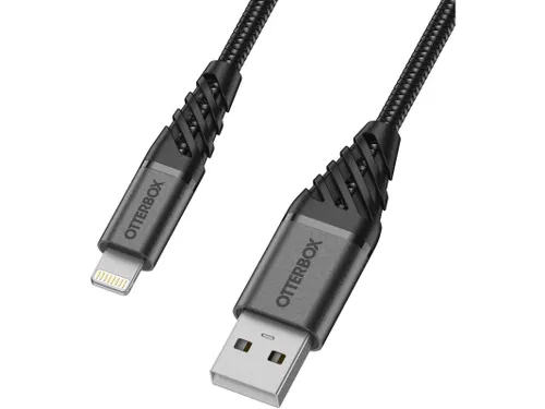 OtterBox Premium Datatransferkabel Lightning naar USB-A 1m zwart
