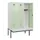 locker met bank,HxBxD 1950x1200x815mm,3vak,vak B 400mm,cilinderslot