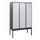dubbeldekse locker,HxBxD 1950x1200x500mm,3x2vak.,vak B 400mm,cil.-slot