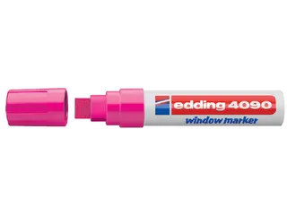 Viltstift edding 4090 window schuin neonroze 4-15mm blister - 2