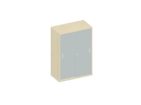 Schuifdeurkast 1150x800x430mm Romp Esdoorn Decor Front Lichtgrijs