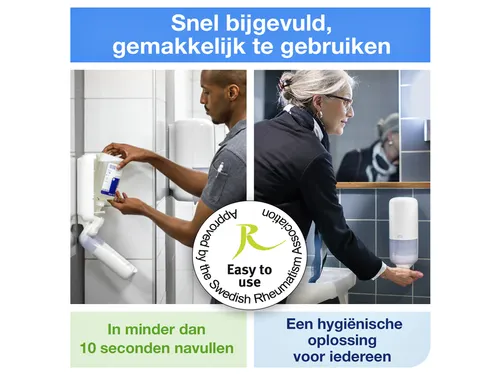 Alcohol gel Tork S1 voor handdesinfectie ongeparfumeerd 1000ml 420103