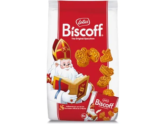 Lotus Sinterklaas mini speculaaskoekjes 6x25 Stuks