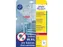 Antimicrobiële etiketten afneembaar transparant 99.1x67.7mm