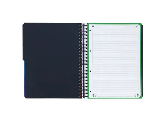 Projectboek Oxford Scribzee A4+ 4r Lijn 120vel Blauw