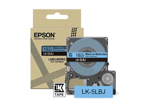C53S672081 Epson 18mm blauw zwart LK5LBJ lettertape mat 8m