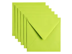 Envelop Papicolor 140x140mm appelgroen pak à 6 stuks
