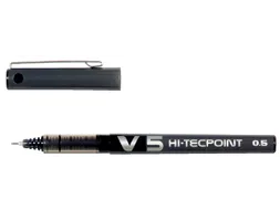 Rollerpen Pilot Hi-Tecpoint V5 0.5mm Fijne punt Zwart