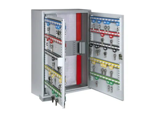 Sleutelkast HxBxD 550x380x140mm 200 Haakjes 1 Deur 1 Wand RAL7035