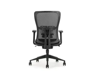 Bureaustoel serie 250 NEN-EN 1335 Zwart Mesh en Zwart voetkruis - 5