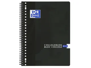Collegeblok Oxford A4 23-Gaats Lijn 80vel Zwart - 4