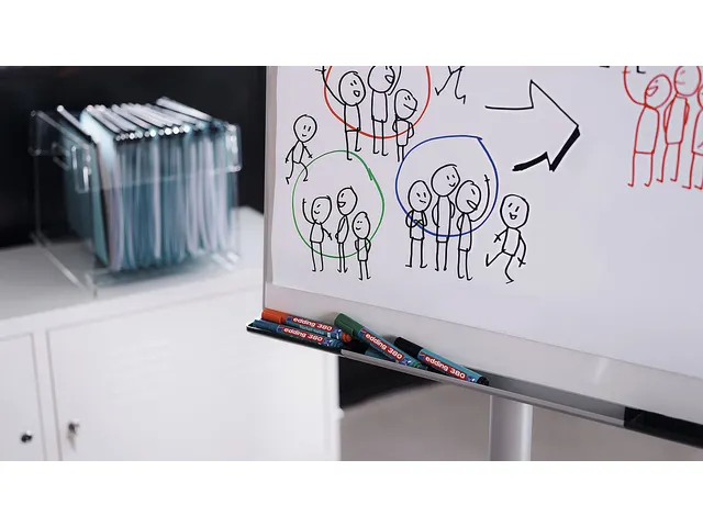 Viltstift Edding 380 Voor Flipover Rond 1.5-3mm 4stuks Assorti