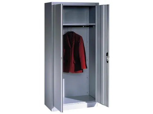 kleding-/wasgoedkast,RAL 7035,HxBxD 1950x930x500mm,cil.-slot