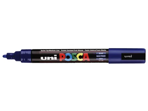 Verfstift Posca PC5M Medium Punt 1,8-2,5mm Donkerblauw
