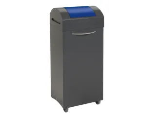 afvalverzamelaar niet-brandbaar 1x 75 liter 925x380x320mm Grijs Blauw - 1